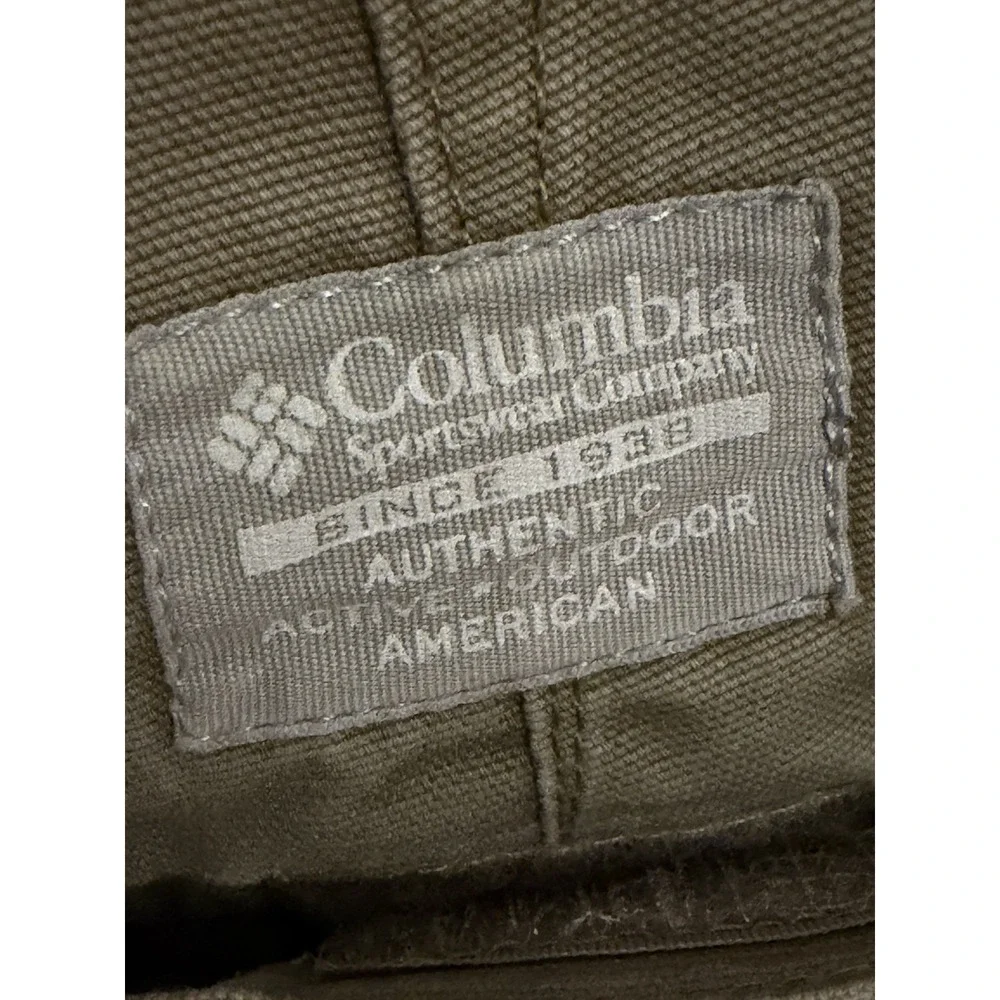 Columbia Men's Beige Cotton Hiking Outdoor Pants Size 38W 32L